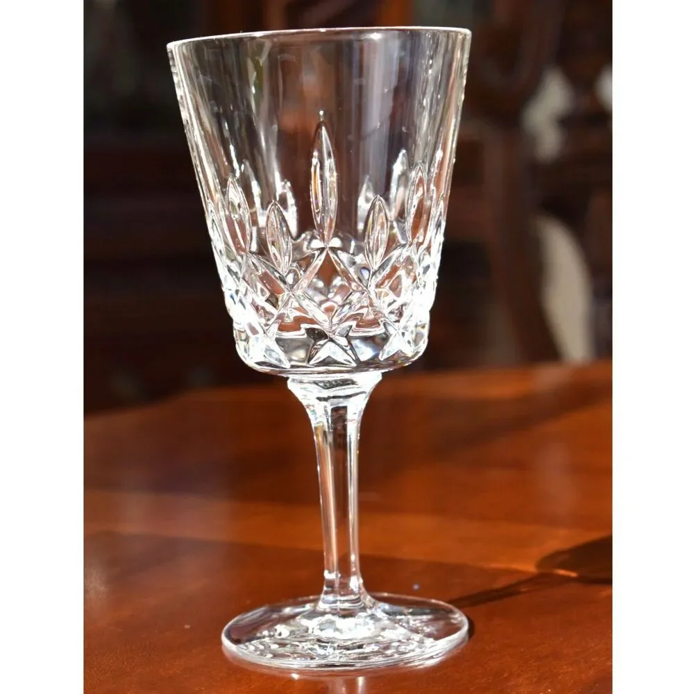 Set of 6 Gorham Crystal King Edward Clarets / Wine Glasses 6” - w/ Original Box